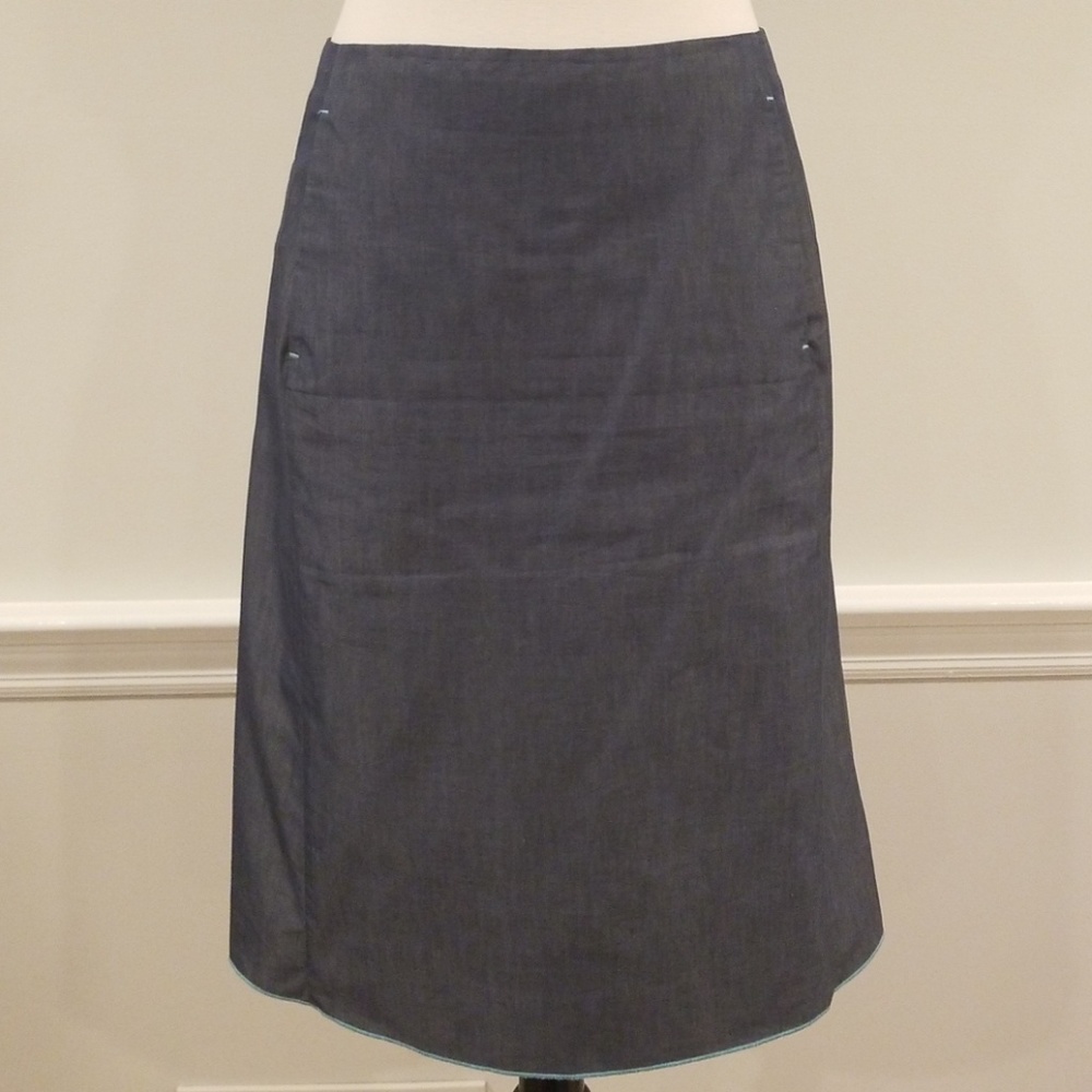 Armani Exchange denim blue skirt